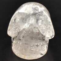 Clear Quartz Crystal Skull Carving