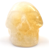 Citrine Crystal Skull Carving [Treated]