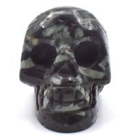 Chinese Writing Stone Crystal Skull Carving [Man Made]