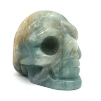 Amazonite China Crystal Skull Carving