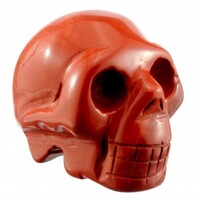 Red Jasper Crystal Skull Carving