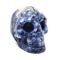 Sodalite Crystal Skull Carving