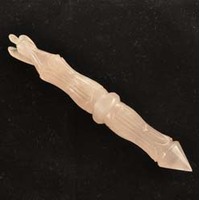 Rose Quartz Angel Wand Carving
