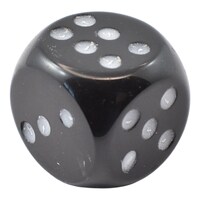 Black Obsidian Dice Carving