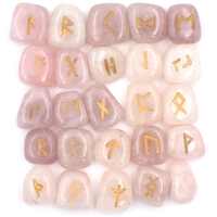 Rose Quartz Rune Stones