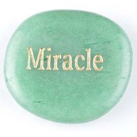 Miracle Aventurine Green Word Stone