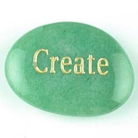 Create Aventurine Green Word Stone