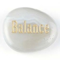 Balance Agate Natural Word Stone