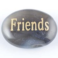 Friends Agate Natural Word Stone