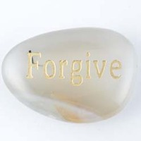 Forgive Agate Natural Word Stone