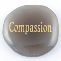Compassion Agate Natural Word Stone