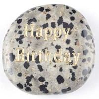 Happy Birthday Jasper Dalmatian Word Stone