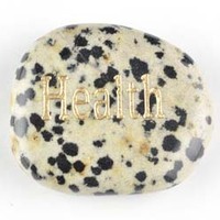 Health Jasper Dalmatian Word Stone