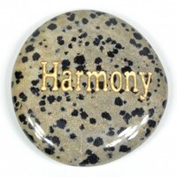 Harmony Jasper Dalmatian Word Stone