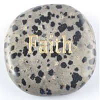 Faith Jasper Dalmatian Word Stone