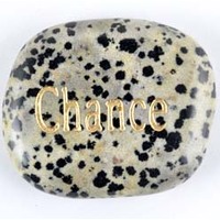 Chance Jasper Dalmatian Word Stone