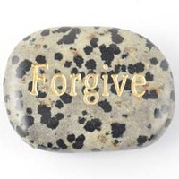 Forgive Jasper Dalmatian Word Stone