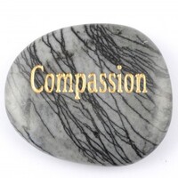 Compassion Jasper Net Word Stone