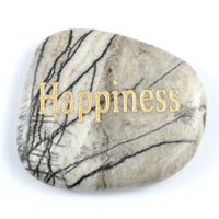 Happiness Jasper Net Word Stone