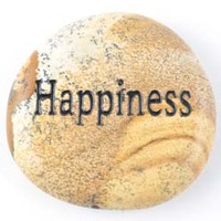Happiness Jasper Picture Word Stone
