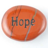 Hope Jasper Red Word Stone