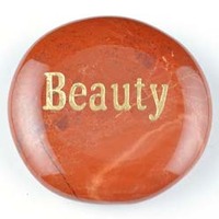 Beauty Jasper Red Word Stone