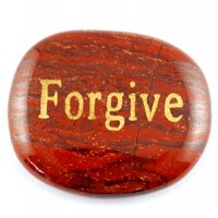 Forgive Jasper Red Word Stone