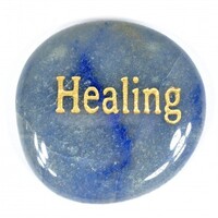 Healing Aventurine Blue Word Stone