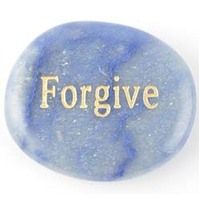 Forgive Aventurine Blue Word Stone