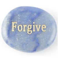Forgive Aventurine Blue Word Stone