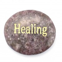 Healing Lepidolite Word Stone