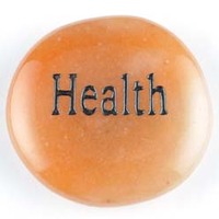 Health Aventurine Orange Word Stone