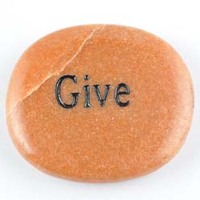 Give Aventurine Orange Word Stone