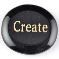 Create Onyx Black Word Stone