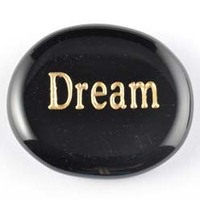 Dream Onyx Black Word Stone
