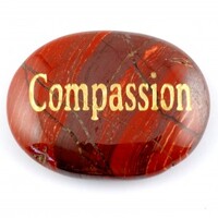 Compassion Jasper Rainbow Word Stone