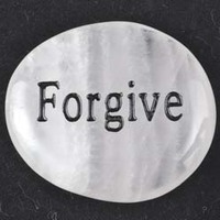 Forgive Rose Quartz Word Stone