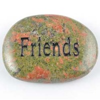 Friends Unakite Word Stone