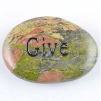 Give Unakite Word Stone