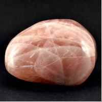 Rose Quartz Freeform Dome Shape Carving