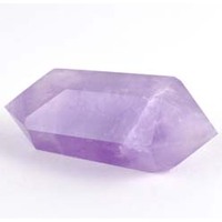 Amethyst Double Terminator Wand Carving