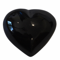 Rainbow Obsidian Freeform Heart Carving