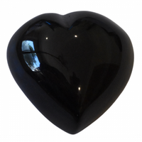 Rainbow Obsidian Freeform Heart Carving