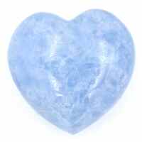 Blue Calcite Heart Carving [Medium]