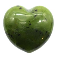 Nephrite Jade Heart Carving [Medium]