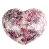 Pink Lepidolite Heart Carving [Medium]
