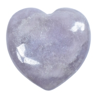 Light Purple Lepidolite Heart Carving [Medium]
