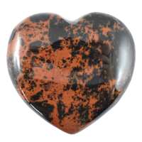 Mahogany Obsidian Heart Carving [Medium]