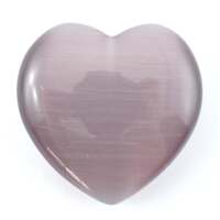 Dark Purple Cat Eye Heart Carving [Medium]