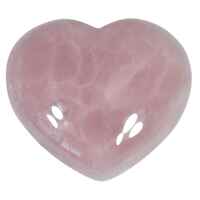 Purple Rose Quartz Heart Carving [Medium]